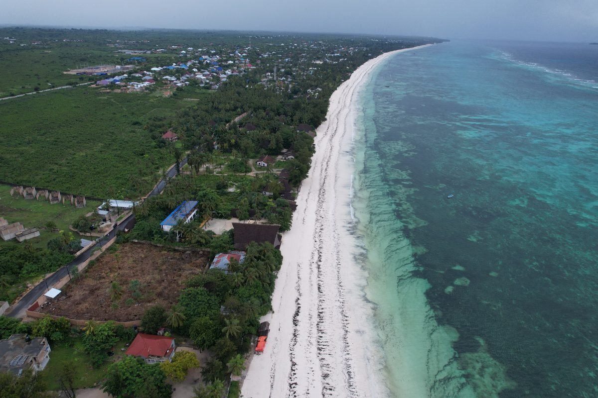 Michamvi, Zanzibar — aerial view